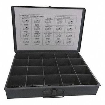 GRAINGER APPROVED Socket Set Screw Assort. In Plain 500pcs, 402K62