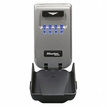 MASTER LOCK Lock Box Black/Gray Weight 1.15 lb., 402L15