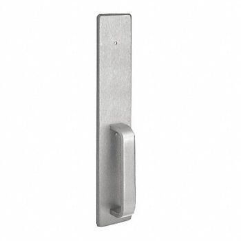 PRECISION Exit Device Trim Silver Overall 2-3/4 W, 402M88