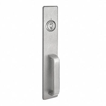PRECISION Exit Device Trim Silver Overall 2-3/4 W, 402M89