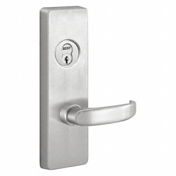 PRECISION Exit Device Trim Silver Overall 2-7/8 W, 402N89