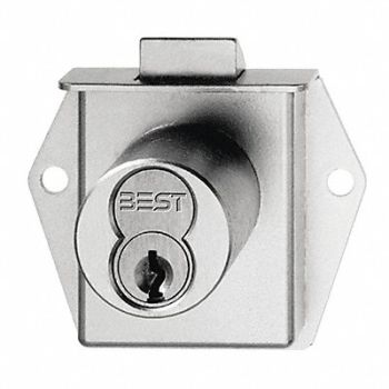 BEST Intchge Core Latchbolt Locks Slv Diamond, 402T35