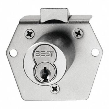 BEST Intchge Core Latchbolt Locks Slv Diamond, 402T60