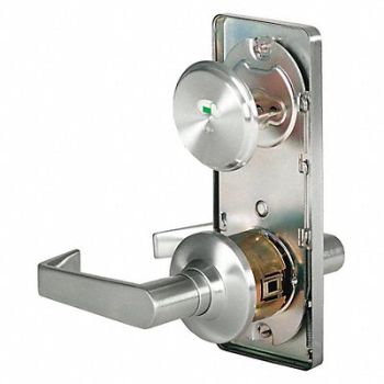 STANLEY Door Lever Lockset Satin Chrome, 402T64