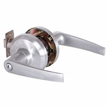 STANLEY Door Lever Lockset Satin Chrome, 402U60