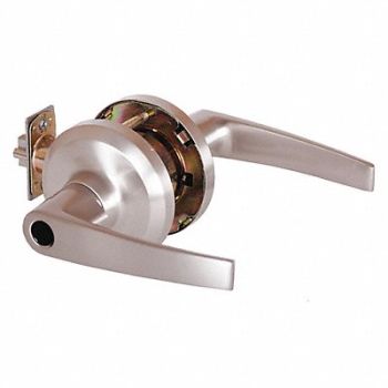 STANLEY Door Lever Lockset Satin Nickel, 402U59