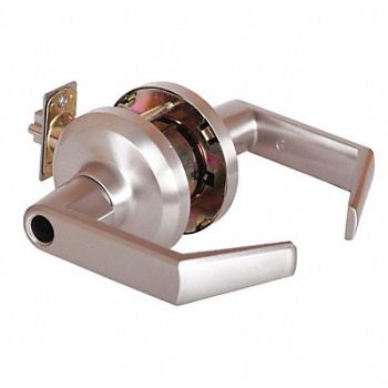 STANLEY Door Lever Lockset Satin Nickel, 402U19