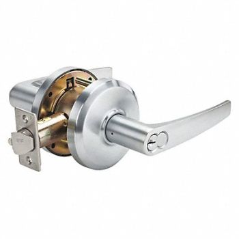 STANLEY Door Lever Lockset Satin Chrome, 402U49