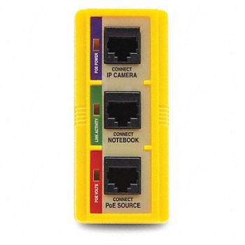 BYTE BROTHERS IP Camera POE Tester Heavy Duty Plastic, 404J74