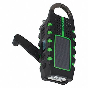 ETON Portable Weather Radio Green 6-1/2 L, 404J95