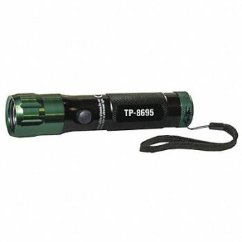 TRACERLINE Inspection Flashlight Alum Blk Grn 365lm, 404L25