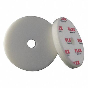 FLEX NORTH AMERICA Polishing Pad 6-1/2 Size Foam White, 404M06