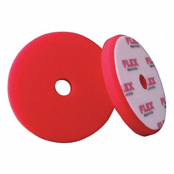 FLEX NORTH AMERICA Polishing Pad 6-1/2 Size Foam Red, 404M07