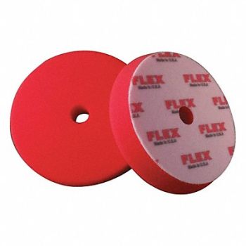 FLEX NORTH AMERICA Polishing Pad 5-1/2 Size Foam Red, 404M12
