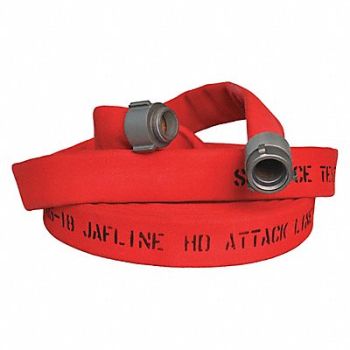 JAFLINE HD Fire Hose 100 ft Red Polyester, 404N98