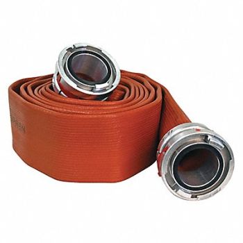 JAFRIB Fire Hose 100 ft Red Rubber, 404P43