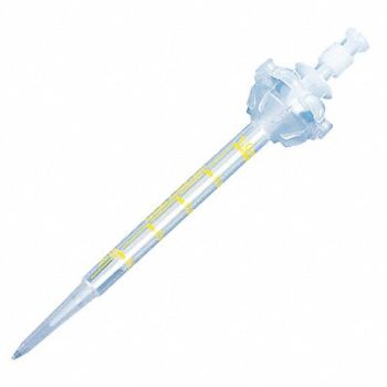 GLOBE SCIENTIFIC Dispenser Syringe Tip Clear 100uL PK100, 404W58