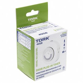 TORK Plug-In Timer Indoor LED/CFL Heavy Duty, 105H18