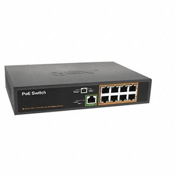 BV TECH PoE Switch Camera Inputs 8 5-13/16 L, 405G21