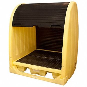 ENPAC 4-Drum Spillpallet w/Drain, 38E656