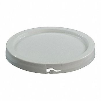 GRAINGER APPROVED Plastic Pail Lid White Plastic, 406F13