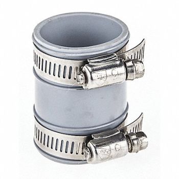 GRAINGER APPROVED Coupling PVC 1 1/2 x 1 1/4 Pipe Size, 406F43