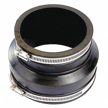 GRAINGER APPROVED Flexible Coupling PVC 4 in For Pipe Size, 406F47