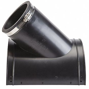 GRAINGER APPROVED Flexible Tap Saddle Wye PVC 4 Pipe Size, 406F48