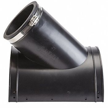 GRAINGER APPROVED Flexible Tap Saddle Wye PVC 6 Pipe Size, 406F49