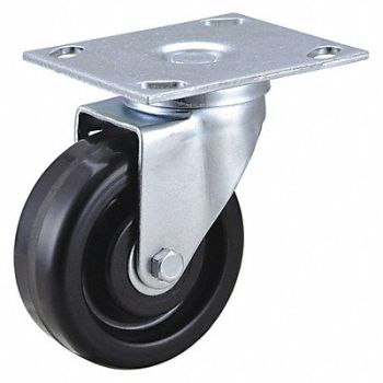 GRAINGER APPROVED NSF-Listed Plate Caster Swivel 350 lb., 406P68