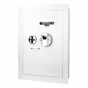 BARSKA Wall Safe White Weight 28.6 lb Steel, 406P94
