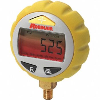 ROBINAIR Vacuum Gauge 1/4 Male Flare Connection, 406P95