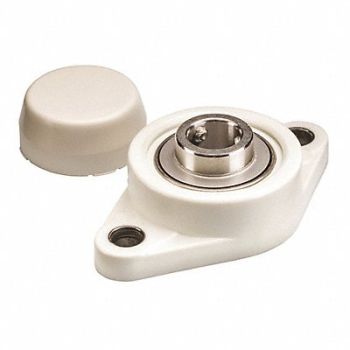 NTN 2 Bolt Flng Brg Radial Ball 1 1/4in Bore, 406U69
