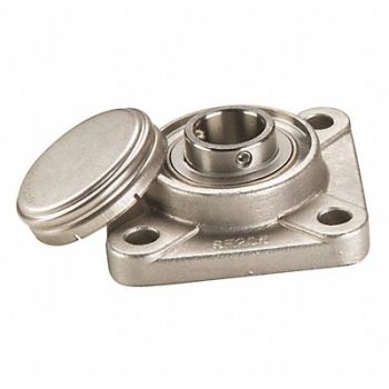 NTN 4 Bolt Flng Brg Radial Ball 1 3/4in Bore, 406V21