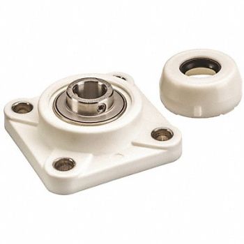 NTN 4 Bolt Flng Brg Radial Ball 1 1/2in Bore, 406V09