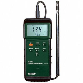 EXTECH Anemometer 40 to 3940 fpm NIST, 5ZT04