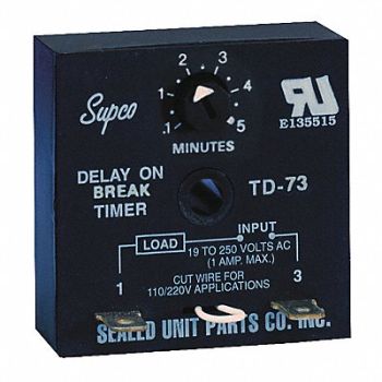 SUPCO Encapsulated Timing Relay 19-250VAC, 407L16
