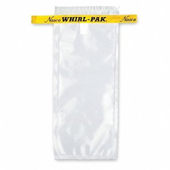 WHIRL-PAK Sampling Bag Clear 4 oz 7.3 L PK500, 407L35