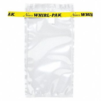 WHIRL-PAK Sampling Bag Clear 7 oz 7 L PK500, 407L37