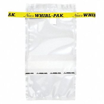 WHIRL-PAK Sampling Bag Write-On 7 oz 7 L PK500, 407L38