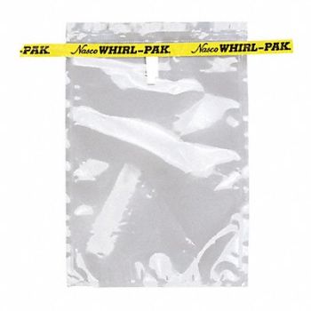 WHIRL-PAK Sampling Bag Clear 13 oz 7.5 L PK500, 407L39