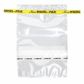 WHIRL-PAK Sampling Bag Write-On 13 oz PK500, 407L40