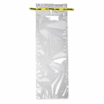 WHIRL-PAK Sampling Bag Clear 42 oz 15 L PK500, 407L51
