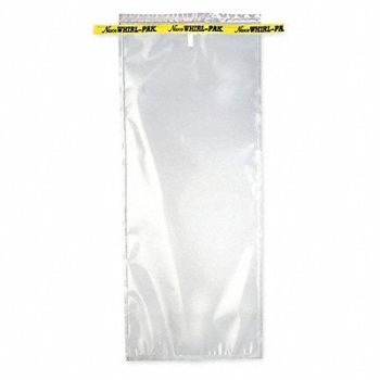 WHIRL-PAK Sampling Bag Clear 69 oz 15 L PK500, 407L54