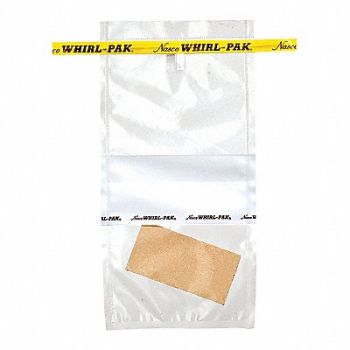 WHIRL-PAK Sampling Bag Clear 18 oz 9 L PK100, 407L60