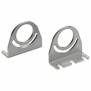 WALDMANN Bracket Set Silver Steel PK2, 48RE52