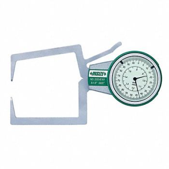 INSIZE Dial Caliper 1.6-2.4 Range SS 3 Jaw D, 409L86