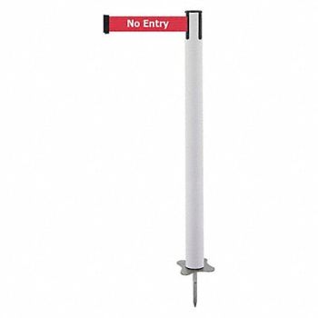 TENSABARRIER Spike Post White Post 43 H, 410A06