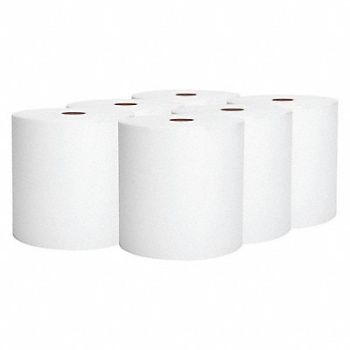 KIMBERLY-CLARK PROFESSIONAL Paper Towel Roll 950 ft White PK6, 40AY46