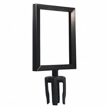 VISIONTRON Sign Frame 11in.Hx8-1/2in.L Black, 40CK36